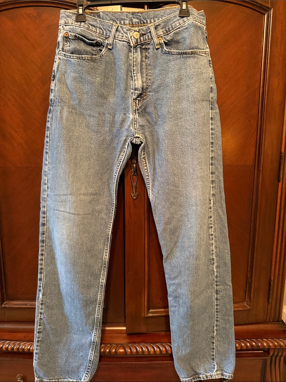 Levi's 508 Blue Jeans Washed Look Blue Denim Size 34 x 34